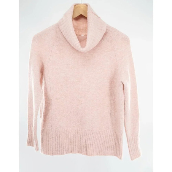 Aritzia The Group Babaton Plutarch Pink Funnel Neck Alpaca Wool Sweater | XXS - Picture 4 of 8